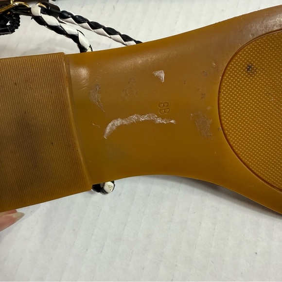 Lauren Ralph Lauren woven Leather Sandals - Brown and Black Size 8 - Picture 4 of 7